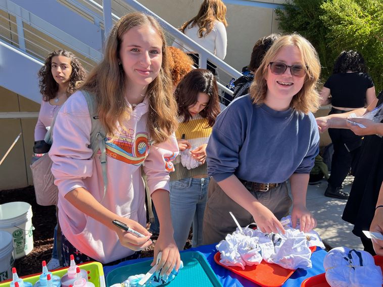 Students Tie-Dying